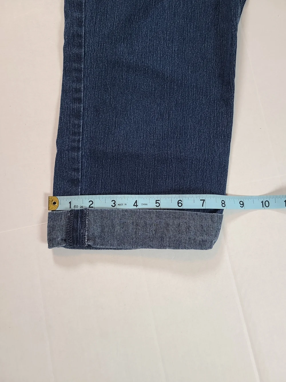 Bandolino Dark Blue Classic Womens Cropped Cuff Mandie Jeans 10